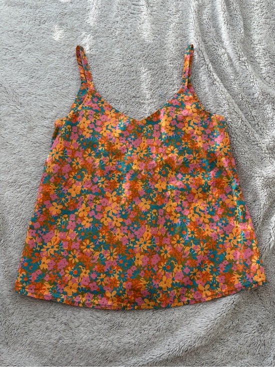 Handmade Tops - Kitschy 70s style ditsy floral cami tank top